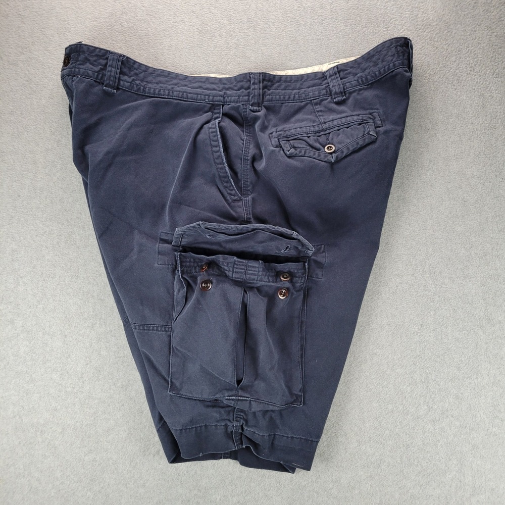 Polo Ralph Lauren Mens Navy Blue Cotton Cargo Shorts Size 44 Utility Gorpcore - Picture 7 of 10